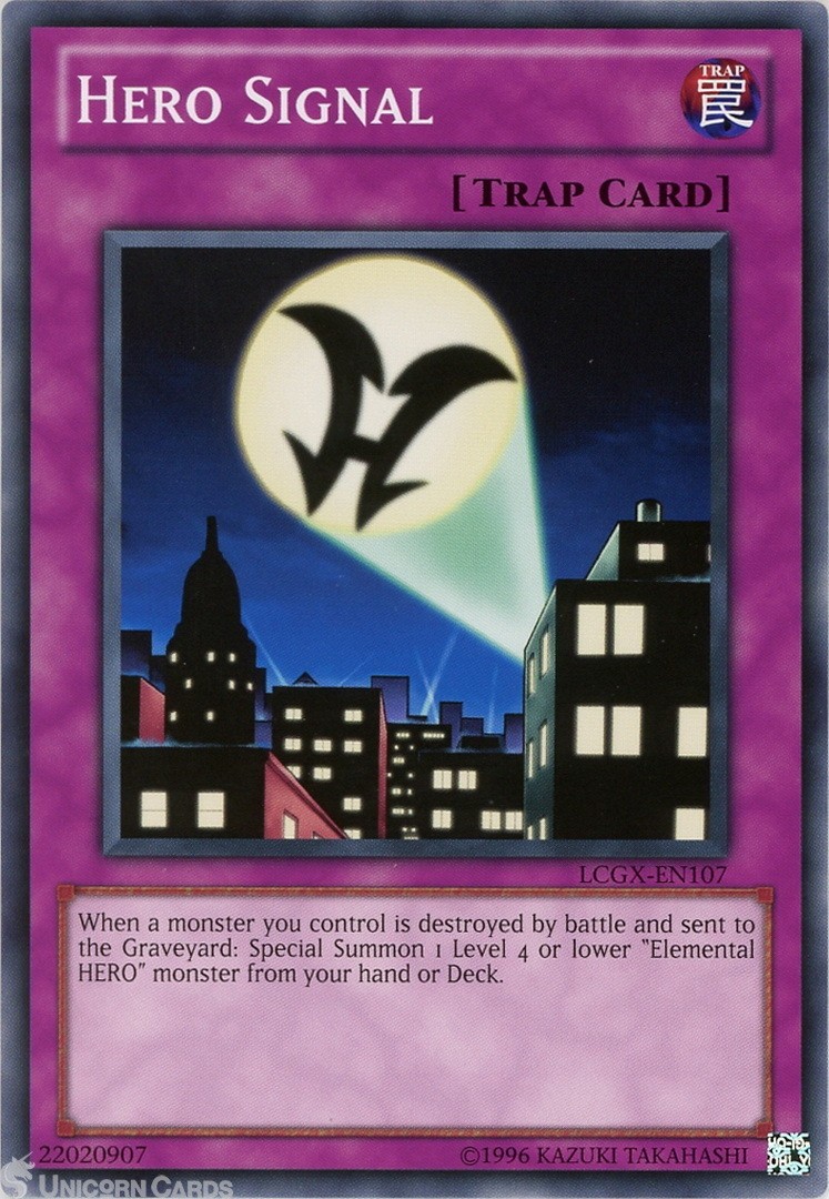 LCGX-EN107 Hero Signal Common UNL Edition Mint YuGiOh Card