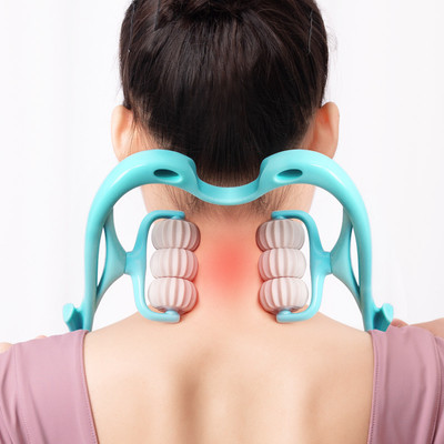 Multifunctional Manual Six-wheel Neck Massager Massage Relieve Roller Massage To