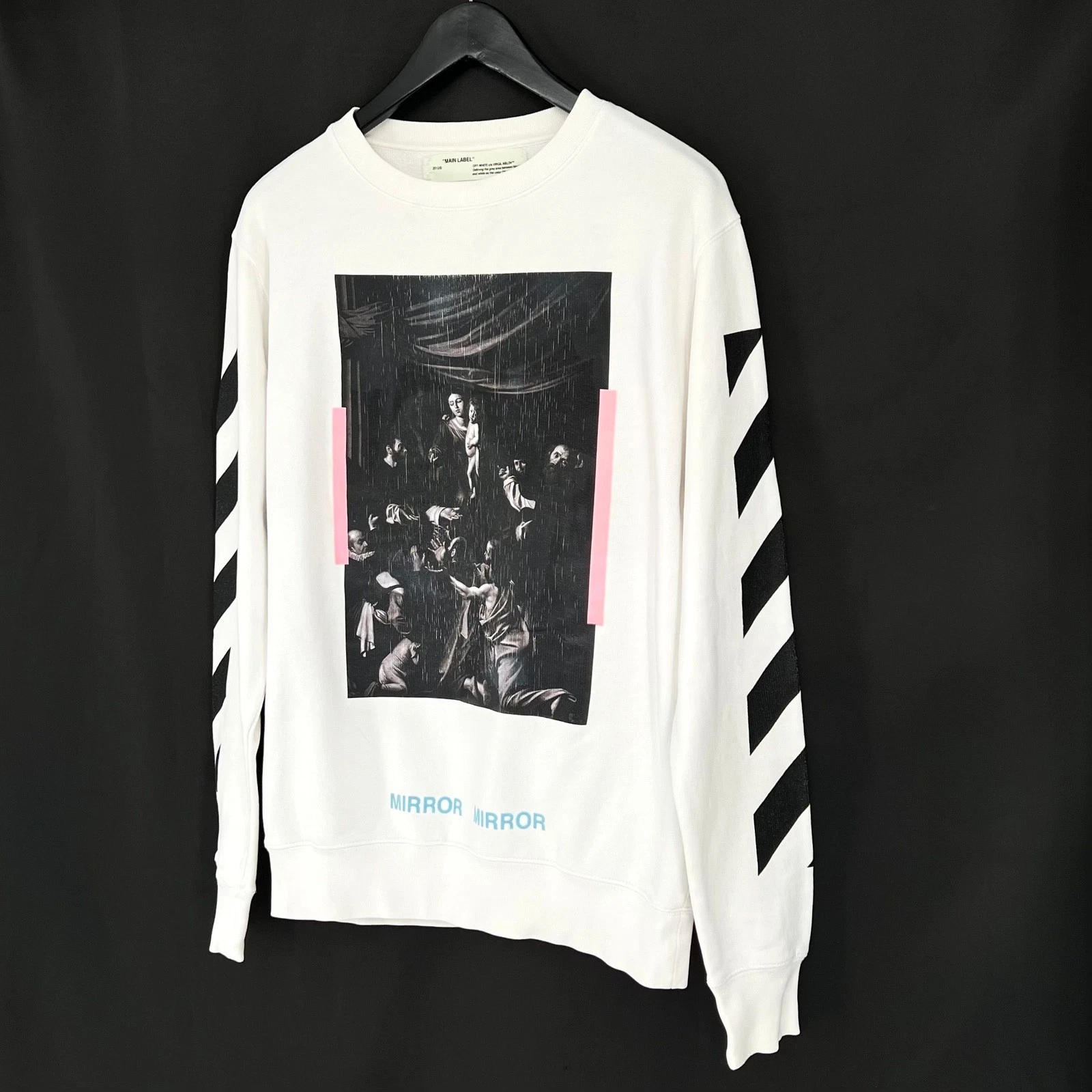 OFF WHITE Felpa Caravaggio Off White bianca 001 70376809