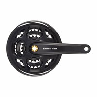 Kurbelgarnitur Shimano 7-8-Fach Altus Schwarz 170Mm 42-32-22 Mit Schutzblech (Ge