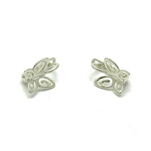 Stylish Sterling Silver Earrings Stamped Solid 925 Butterfly Handmade Empress - Picture 2 of 3