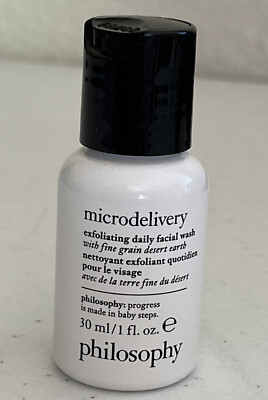 Philosophy Microdelivery Exfoliating Facial Wash Travel Size New 1 fl oz - 30ml