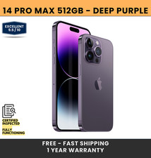 Apple iPhone 14 Pro Max - 512 GB - Deep Purple (Unlocked Apple iPhone 14 Pro Max - 512 GB - Deep Purple (Unlocked