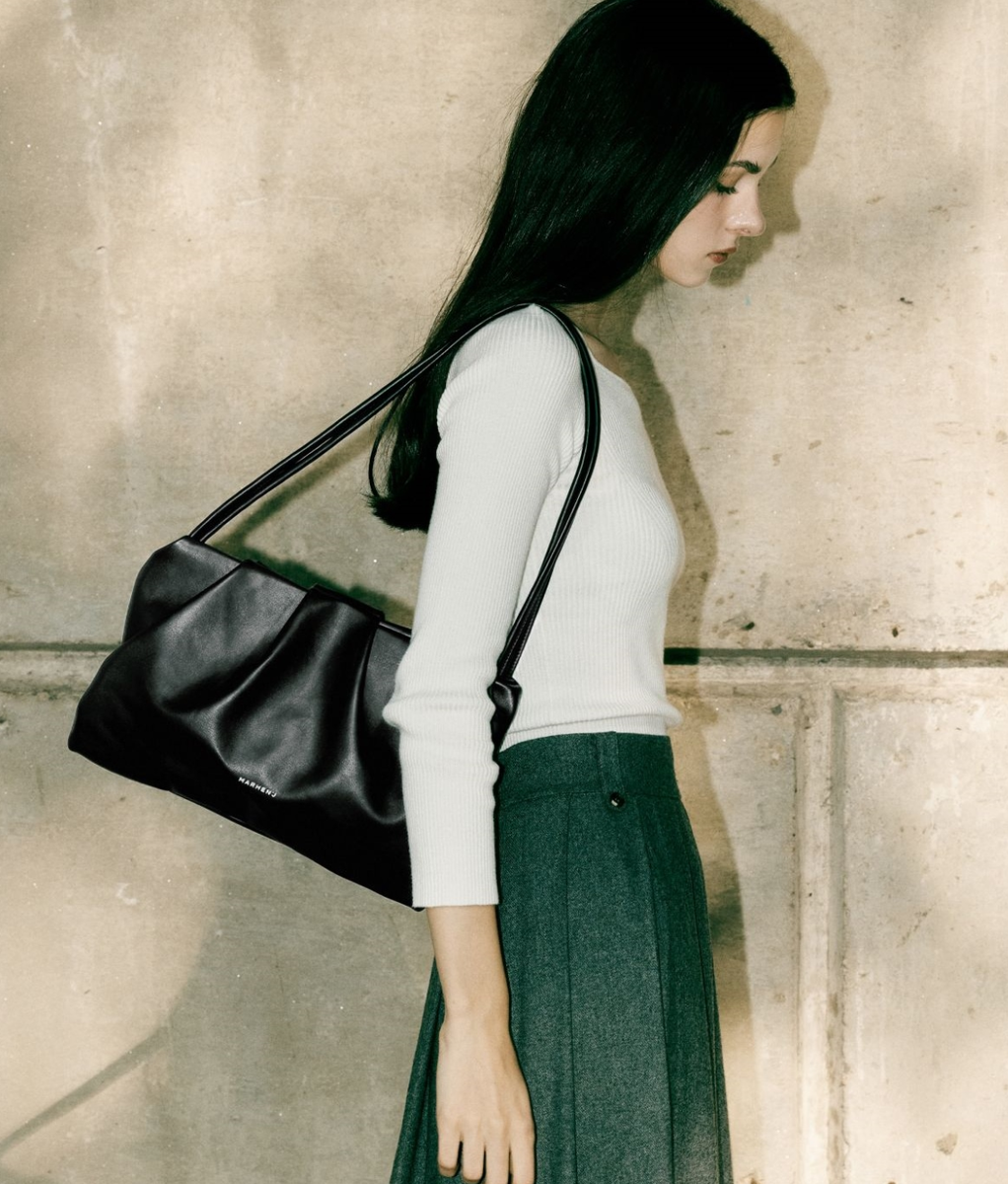 ◆MARHEN.J◆ Sabrina shirring feminine shoulder bag MJ137604 MARHEN.J] Sabrina Feminine Shoulder Bag – Vegan Leather