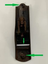 Vintage Iron Base Hand Woodworking Plane