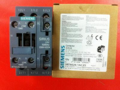 1PCS Siemens 3RT6026-1AC20 AC24V Contactor In Box -New *UP