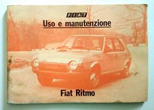 Fiat Ritmo Libretto Uso E Manutenzione 8° Edizione 1980 Raro Vintage Automobile