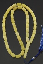 Islamic 45 Barrel Shape Prayer Beads Genuine BALTIC AMBER TASBIH 21.1g 220224-14
