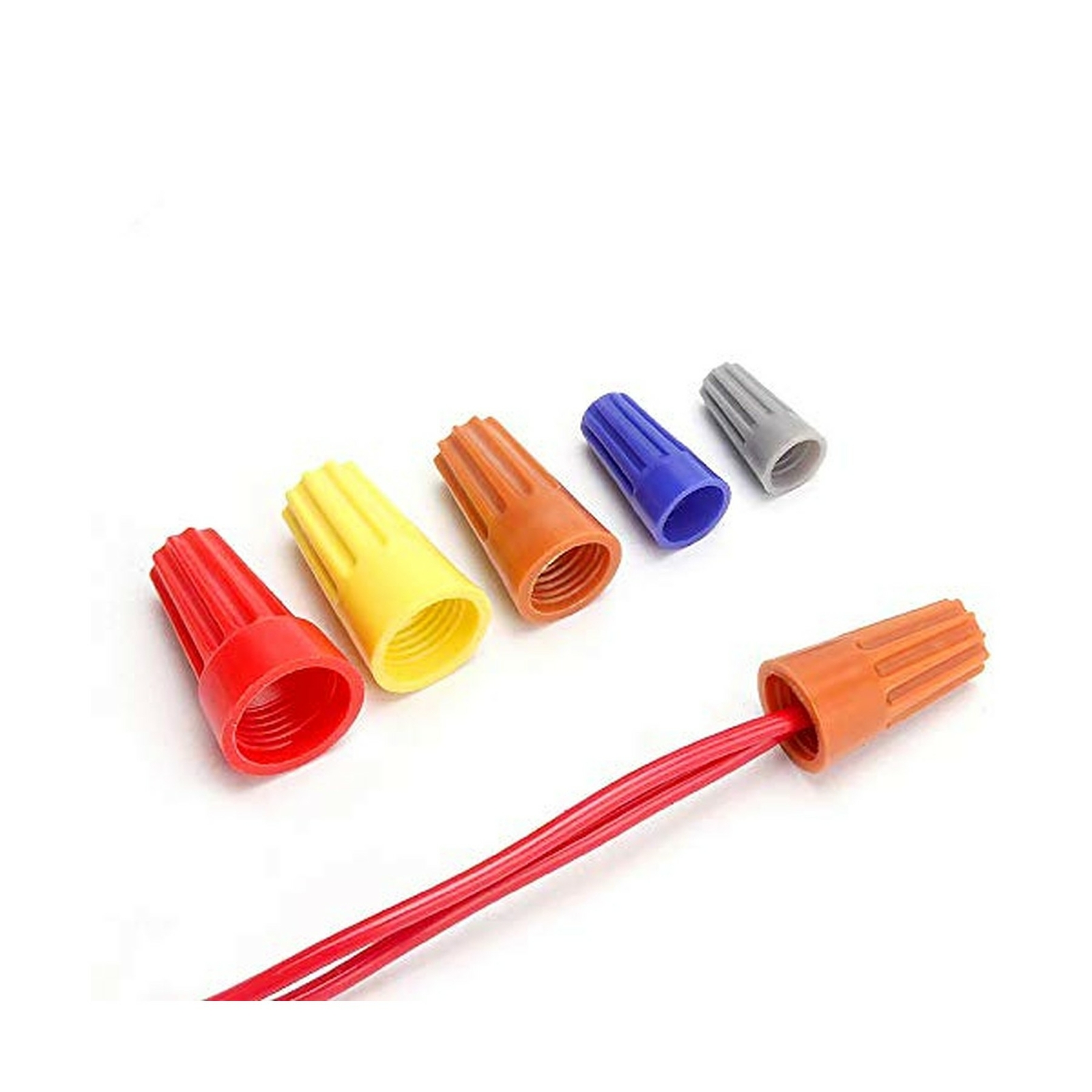 Electrical Wire Connectors Screw Terminals 240 Pcs 5 Types Twist Nut Caps Safe