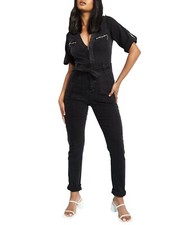JMOJO Womens Jumpsuit Ladies Classic Wear Cotton One Piece Outfit in Blue