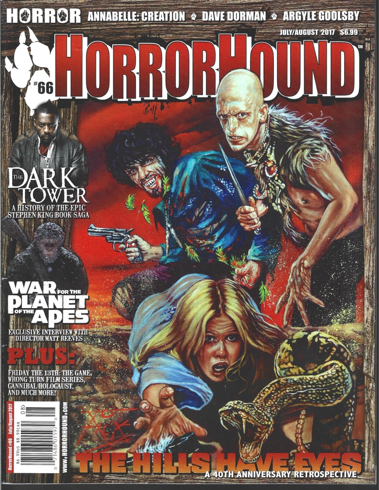 Horror Hound Magazine #66 (Vg) The Dark Tower, War For The Planet Of The Apes