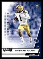2020 Panini Playoff #291 Kristian Fulton Tennessee Titans Football Card