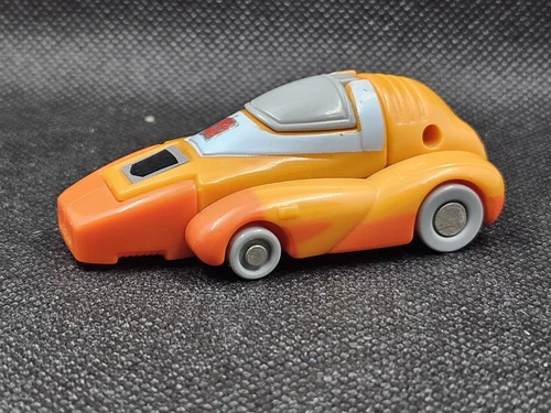 1985 Transformers G1 Wheelie  Autobots Orange Minicar Mini-Bot Hasbro Takara