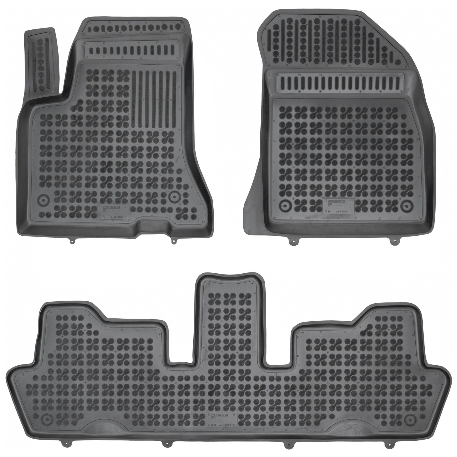 Tapis de sol caoutchouc Citroen C4 Grand Picasso I avec rebords hauts 3D antidérapants
