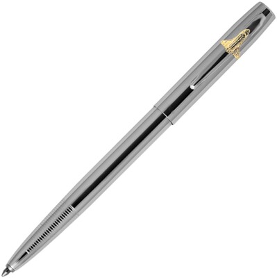 Fisher Space Pen PR4 Black Ink/Medium Point Cartridge Chrome With Shuttle Emblem