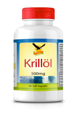 Get UP  Krillöl Antarktis Premium 500mg, 60 Kapseln