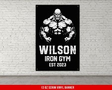 Custom Vinyl Gym Banner - Inspirational Motivational Wall Art Decor