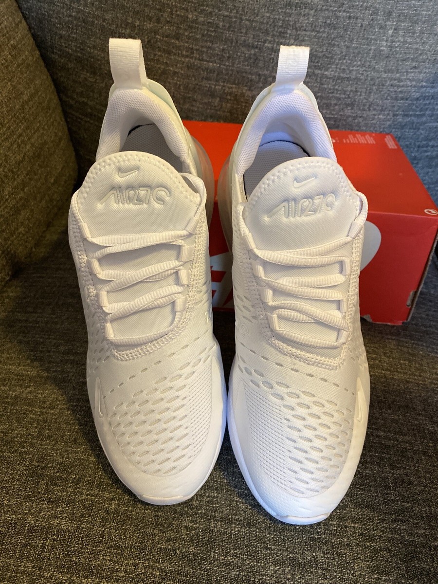 Nike Air Max 270 GS 'White Silver' 943345-103 Kids Size 3.5Y