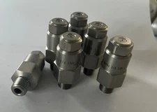 Spray Nozzle, 1/4LNN-1  Hydraulic Atomizing Spraying 1/4" Stainless 6 pack