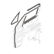 Cab Door Seal Kit Non Opening Quarter Light Vw T25 Nearside Left Offside Right