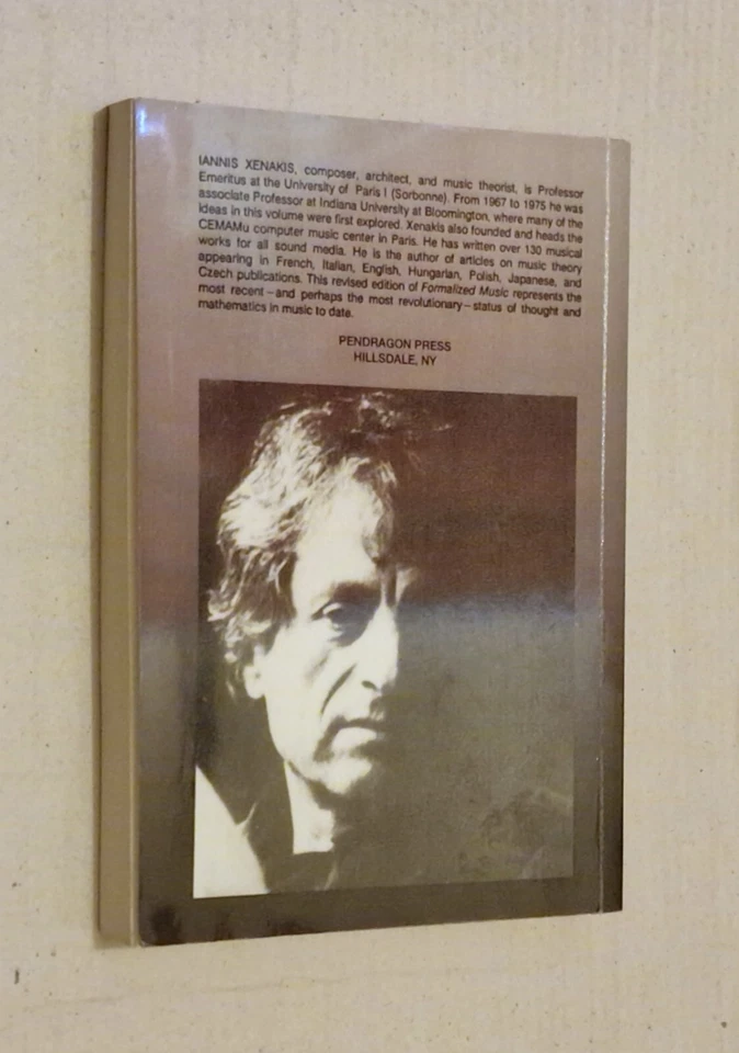 Xenakis, Formalized Music: Thought and Mathematics in Music - Paperback Book - Image 2 of 2