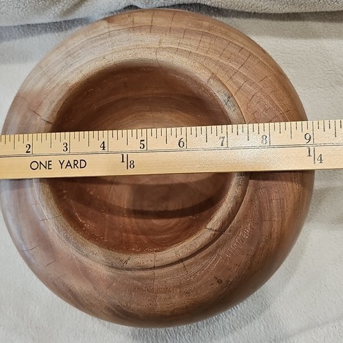 Pair Of Wood Trinket Bowls Smooth 6", 9" RDR Signed - Picture 12 of 16