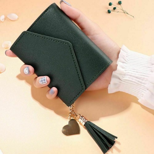 Mujer Billeteras Pequeñas Cuero Bolso sin Identificación Mini Bolsillo Tarjeta de Crédito Estuche Soporte Regalo - Imagen 6 de 20