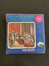 Sawyer's View-Master JESUS TEACHES FORGIVENESS 3 Reel Set Booklet Early 1950's
