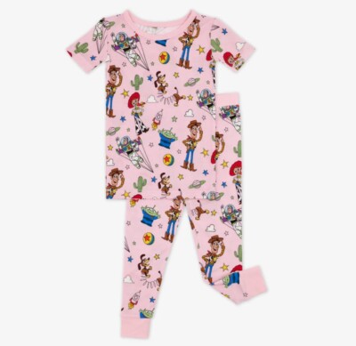 Little Sleepies 🦖 Disney Pixar Toy Story Pink Stars Pajama PJ Set