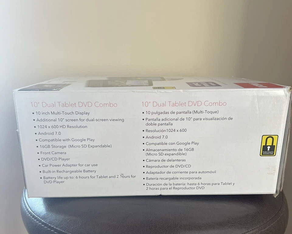 Small Wonder 10" Dual Tablet DVD Combo 2 Tablets+1 DVD Player - Image 2 of 4