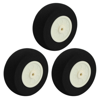 Sourcingmap 3 pièces modèle RC Avion Light éponge Pneu Queue Roue 30mm 3cm