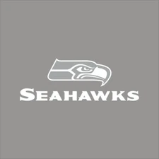 Seattle Seahawks #8 NFL Team Logo 1 Color Vinyl Decal Sticker Window Car Wall