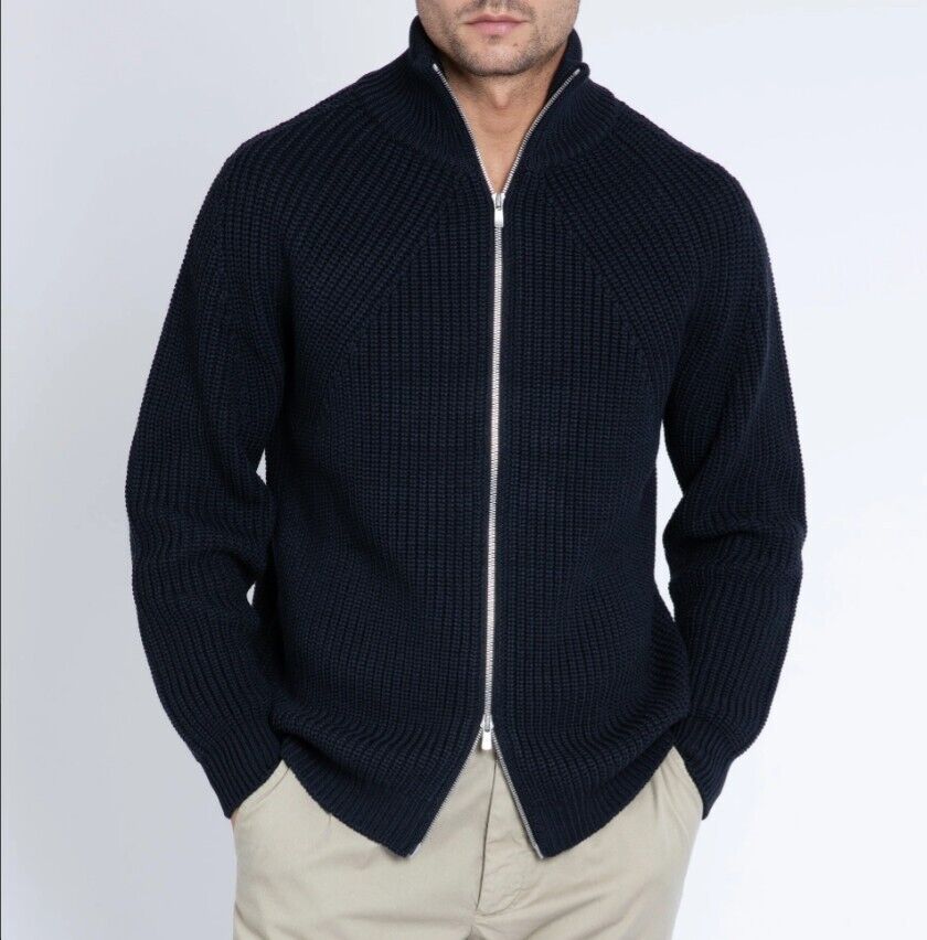 NWT Batoner Signature Driver's Knit Wool Zip Cardigan: Navy NWT Batoner Signature Driver's Knit Wool Zip Cardigan: Navy
