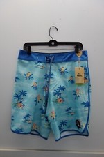  59 NWT Men's Quiksilver Surfsilk Scallop 19" Swim Boardshorts Size 30