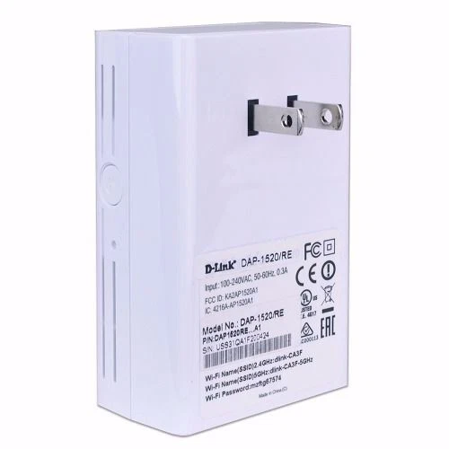 D-Link DAP-1520 Wireless AC750 Dual Band Wi-Fi Range Extender - Image 3 of 3