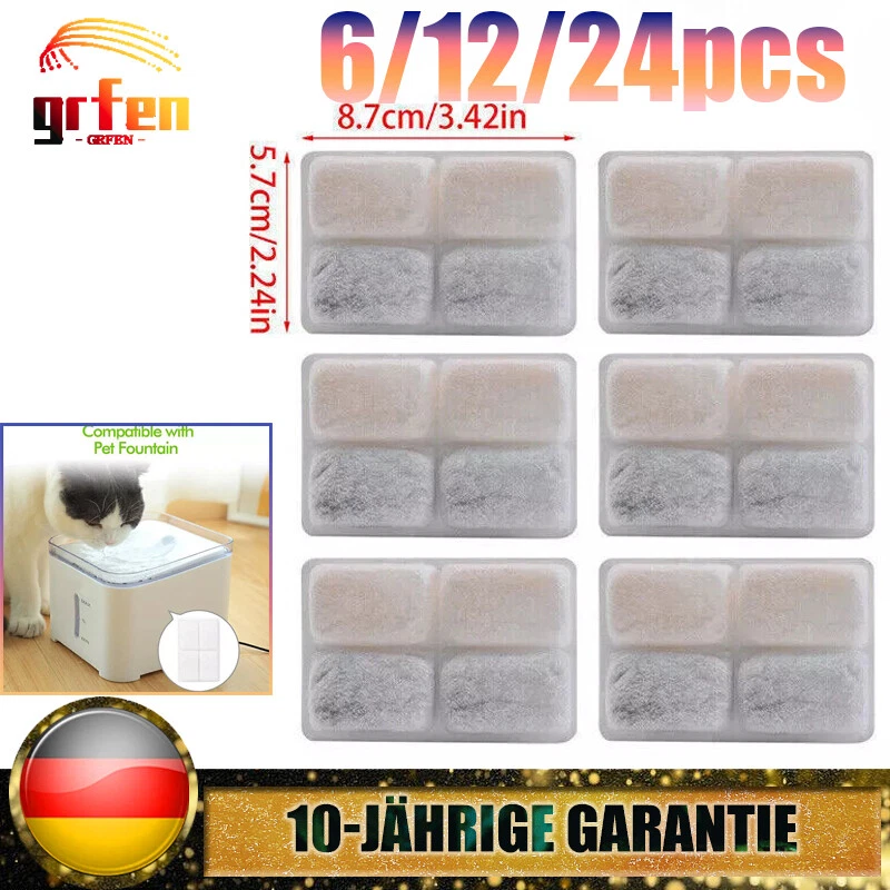 Katzenbrunnen Filter für Katzenbrunnen Eckig Trinkbrunnen Katzen Ersatzfilter
