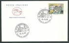 1983 ITALY FDC HORSE UMBERTO SABA NO ARRIVAL STAMP - CV1983