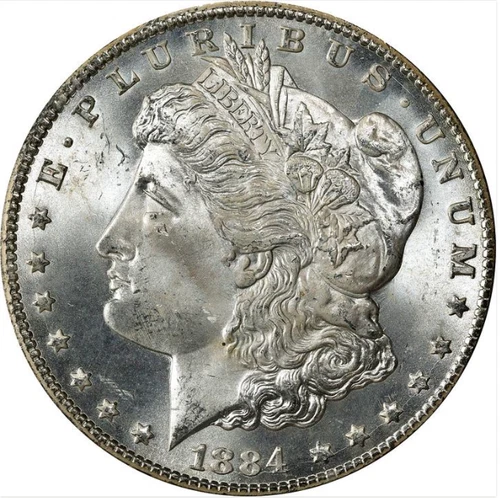 1884-CC Morgan Silver Dollar $1 Carson City GSA NGC MS65 + Investment Grade