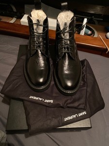 ysl combat boots