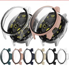 For Huawei Watch GT4 46mm Watch Case Screen Protector PC Glass Full Cover Bumper