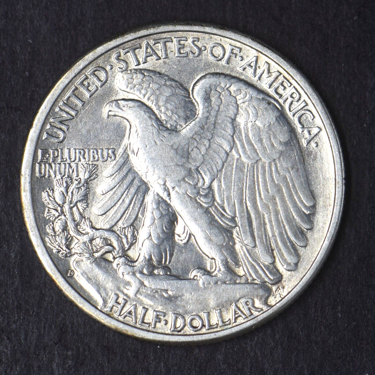 ヴィル・ド・セダン 銀メダル 1937年 1937-D Walking Liberty Silver Half Dollar 50C - High Grade