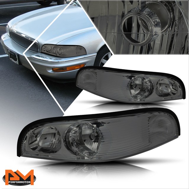 For 9705 Buick Park Avenue Direct Replacement Headlight/Lamp Clear Side Smoked eBay