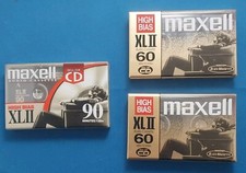 Maxwell Audio Cassette Tapes lot of 3 x2 60min / x1 90 min Brand New/Sealed