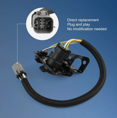 4 & 7 Pin Trailer Tow Wiring Harness Plug Compatible with 1999-2001 Ford F250 - Picture 2 of 11