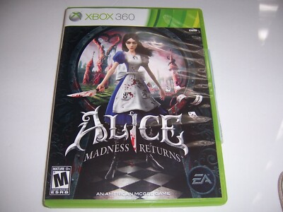 Authentic Case Box Replacement for ALICE MADNESS RETURNS Microsoft Xbox 360