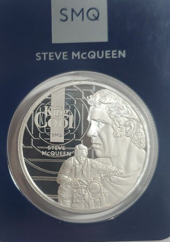 Motocicleta Harley Steve McQueen The King of Cool Indian 2021 1 oz plata .999 - Imagen 5 de 10