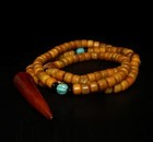 108 Beads Fine Chinese Carved Cow Necklace