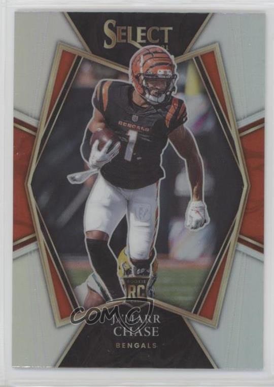 2021 Panini Select Premier Level Silver Prizm Ja'Marr Chase #147 Rookie RC