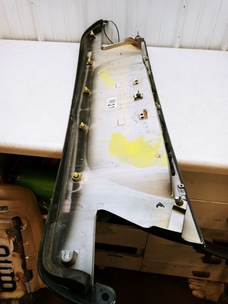 2007 08 2009 LS460 LS600HL TRUNK LID PANEL LICENSE PLATE TRIM BLK OEM 7680150040