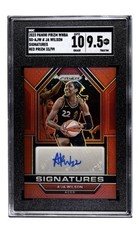 2023 Panini Prizm WNBA Signatures A'ja Wilson Red Prizm /99 SGC 9.5 Auto 10 Aces